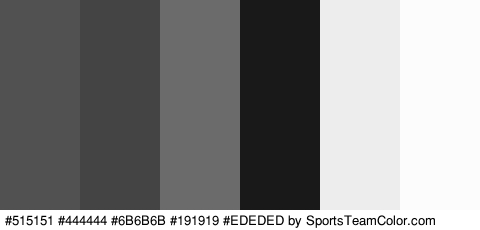 #515151 #444444 #6B6B6B #191919 #EDEDED #FCFCFC Colors