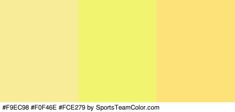 #F9EC98 #F0F46E #FCE279 Colors