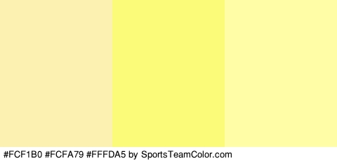 #FCF1B0 #FCFA79 #FFFDA5 Colors