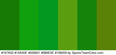 #167A02 #10A00E #039921 #589E0E #158209 #598207 Colors