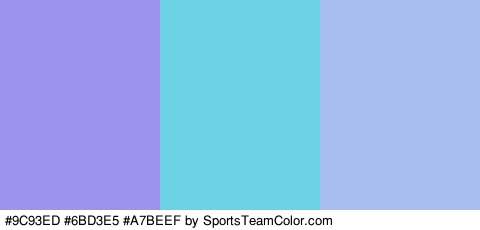 #9C93ED #6BD3E5 #A7BEEF Colors