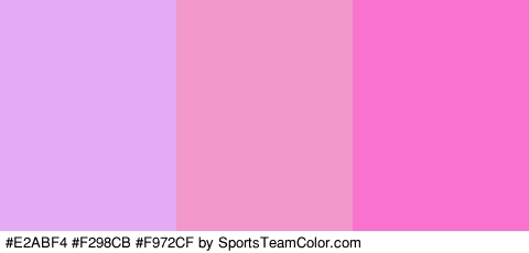 #E2ABF4 #F298CB #F972CF Colors