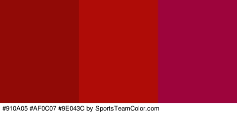 #910A05 #AF0C07 #9E043C Colors