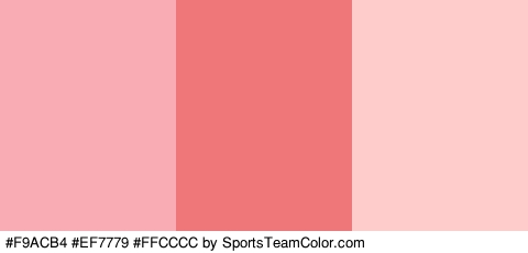 #F9ACB4 #EF7779 #FFCCCC Colors