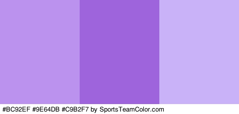 #BC92EF #9E64DB #C9B2F7 Colors