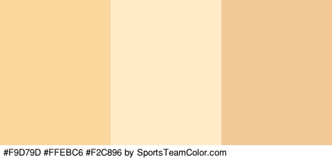 #F9D79D #FFEBC6 #F2C896 Colors