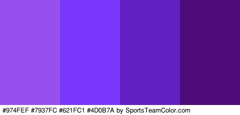 #974FEF #7937FC #621FC1 #4D0B7A Colors