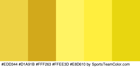 #EDD344 #D1A91B #FFF263 #FFEE3D #E8D610 Colors