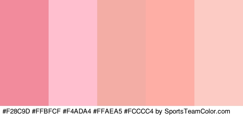 #F28C9D #FFBFCF #F4ADA4 #FFAEA5 #FCCCC4 Colors