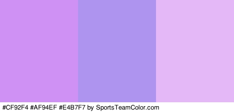 #CF92F4 #AF94EF #E4B7F7 Colors