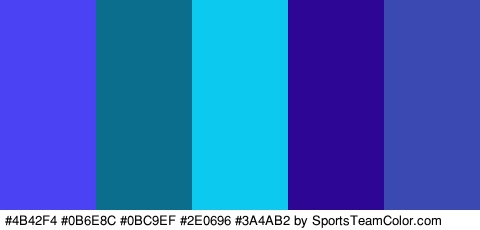 #4B42F4 #0B6E8C #0BC9EF #2E0696 #3A4AB2 Colors