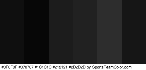 #0F0F0F #070707 #1C1C1C #212121 #2D2D2D #161616 Colors