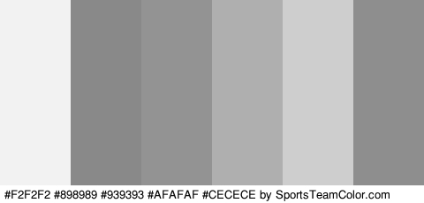 #F2F2F2 #898989 #939393 #AFAFAF #CECECE #8E8E8E Colors