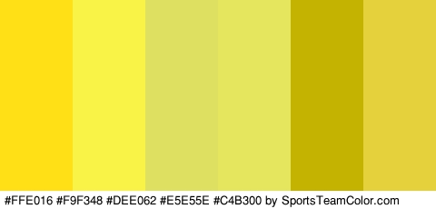 #FFE016 #F9F348 #DEE062 #E5E55E #C4B300 #E5D13B Colors