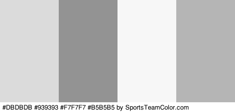 #DBDBDB #939393 #F7F7F7 #B5B5B5 Colors