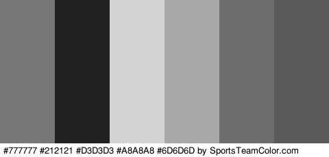 #777777 #212121 #D3D3D3 #A8A8A8 #6D6D6D #5B5B5B Colors