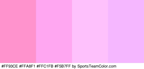 #FF93CE #FFA8F1 #FFC1FB #F5B7FF Colors