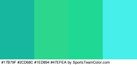 #17B79F #2CD68C #1ED894 #47EFEA Colors