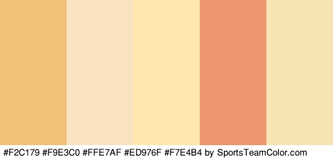 #F2C179 #F9E3C0 #FFE7AF #ED976F #F7E4B4 Colors