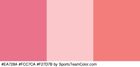 #EA728A #FCC7CA #F27D7B Colors