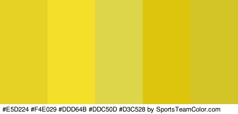 #E5D224 #F4E029 #DDD64B #DDC50D #D3C528 Colors