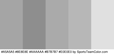 #A5A5A5 #8E8E8E #AAAAAA #B7B7B7 #E0E0E0 Colors