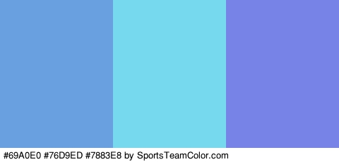 #69A0E0 #76D9ED #7883E8 Colors