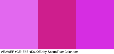 #E269EF #CE1E8E #D62DE2 Colors