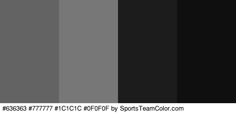 #636363 #777777 #1C1C1C #0F0F0F Colors