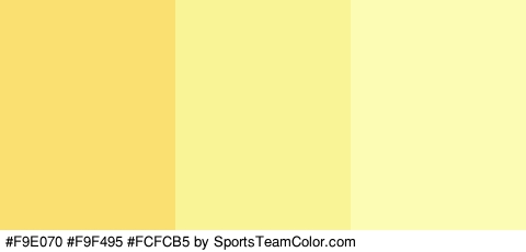 #F9E070 #F9F495 #FCFCB5 Colors