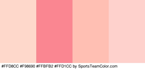 #FFD8CC #F98690 #FFBFB2 #FFD1CC Colors