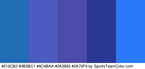 #216CB2 #4B5BC1 #4C4BAA #2A3893 #2A79F9 Colors