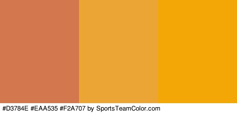 #D3784E #EAA535 #F2A707 Colors