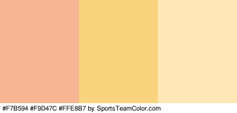 #F7B594 #F9D47C #FFE8B7 Colors