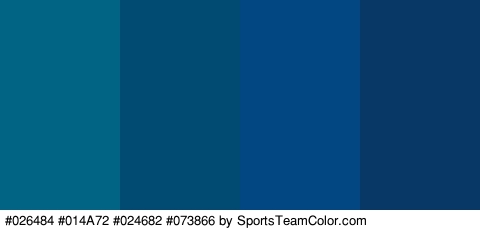 #026484 #014A72 #024682 #073866 Colors