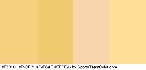 #F7D180 #F2CB71 #F9D5AE #FFDF96 Colors