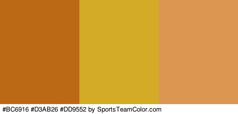 #BC6916 #D3AB26 #DD9552 Colors