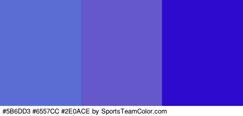 #5B6DD3 #6557CC #2E0ACE Colors