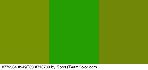 #779304 #249E03 #718708 Colors