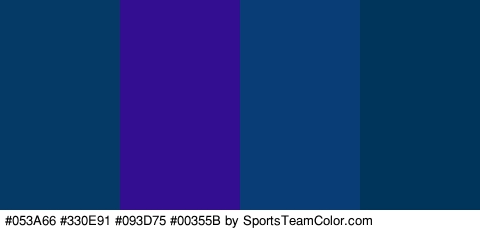 #053A66 #330E91 #093D75 #00355B Colors