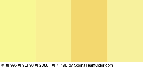 #F8F995 #F9EF93 #F2D86F #F7F19E Colors