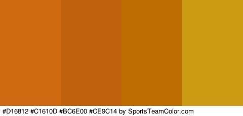 #D16812 #C1610D #BC6E00 #CE9C14 Colors