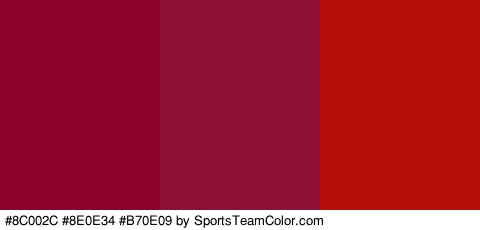 #8C002C #8E0E34 #B70E09 Colors