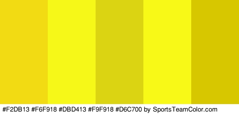 #F2DB13 #F6F918 #DBD413 #F9F918 #D6C700 Colors