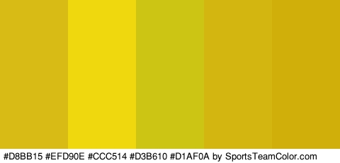 #D8BB15 #EFD90E #CCC514 #D3B610 #D1AF0A Colors