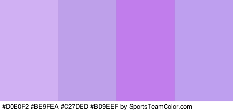 #D0B0F2 #BE9FEA #C27DED #BD9EEF Colors