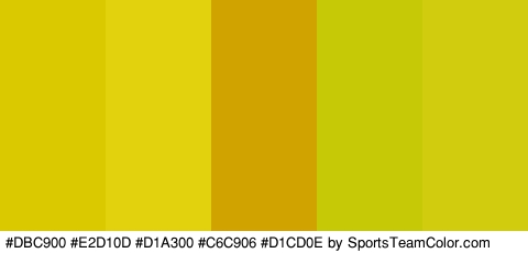 #DBC900 #E2D10D #D1A300 #C6C906 #D1CD0E Colors