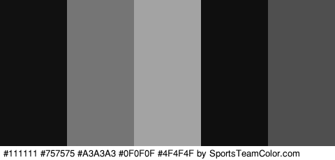 #111111 #757575 #A3A3A3 #0F0F0F #4F4F4F Colors