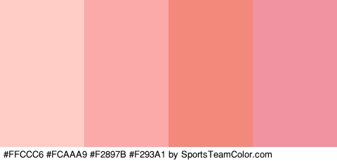 #FFCCC6 #FCAAA9 #F2897B #F293A1 Colors