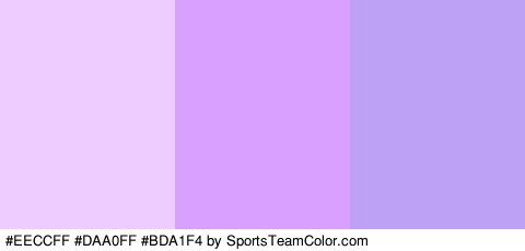 #EECCFF #DAA0FF #BDA1F4 Colors